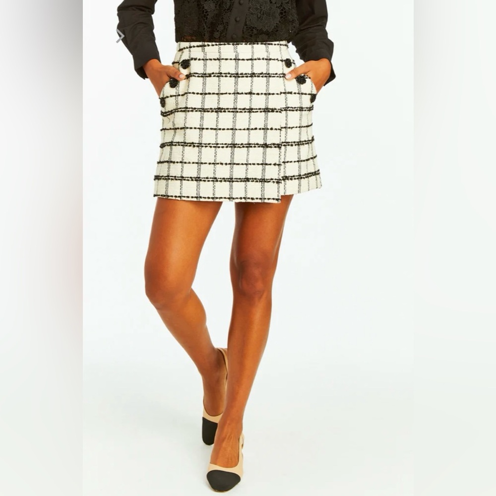 New Mestiza New York Teresa Tweed Skirt size 12